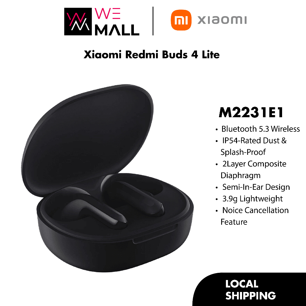 Xiaomi Redmi Buds 4 Lite Bluetooth 5.3 Wireless Headset M2231E1 ...
