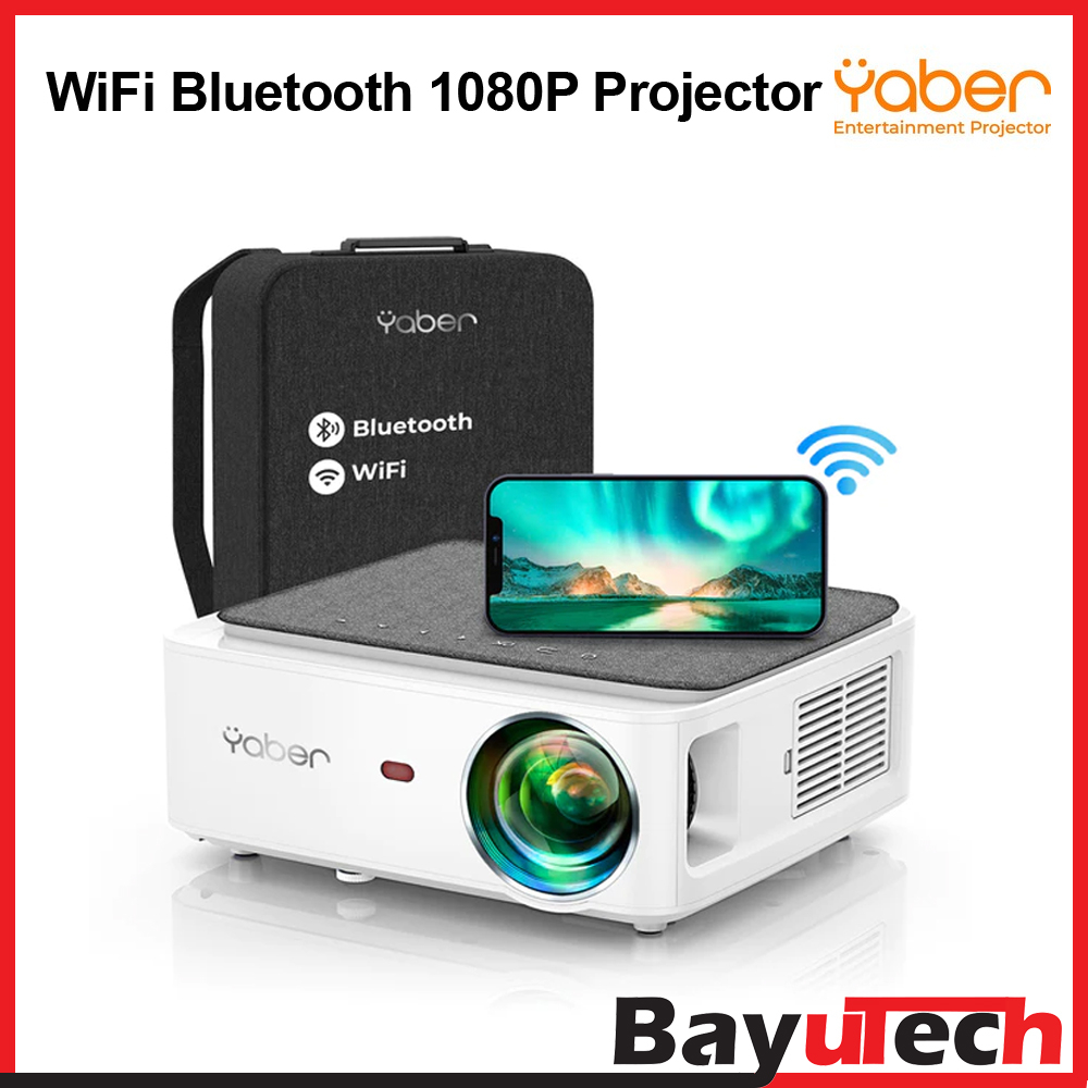 YABER V6 affordable WiFi Bluetooth portable projector Shopee Malaysia