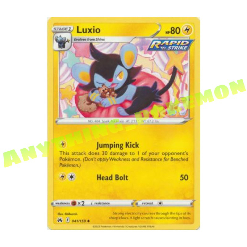 Pokemon Card - Luxio (032/072), (050/172), (041/159), (042/159) - Shining  Fates / Brilliant Stars / Crown Zenith | Shopee Malaysia