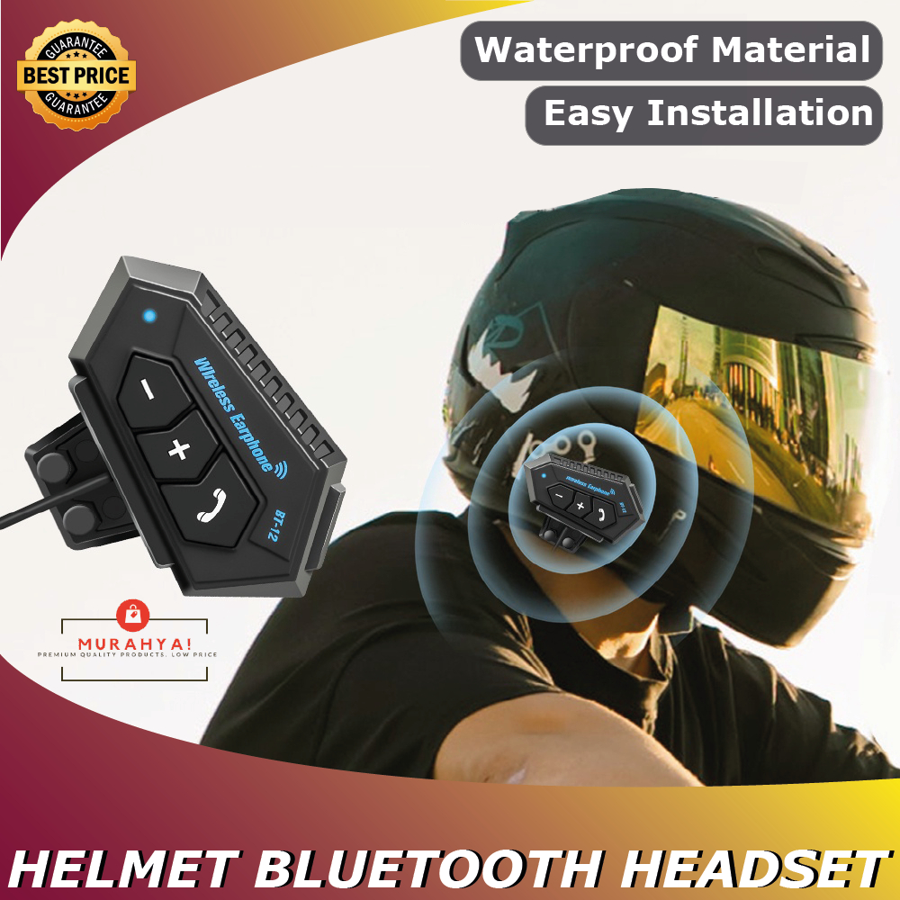 Bluetooth Helmet Headset waterproof motorcycle headphone 2 in 1 for