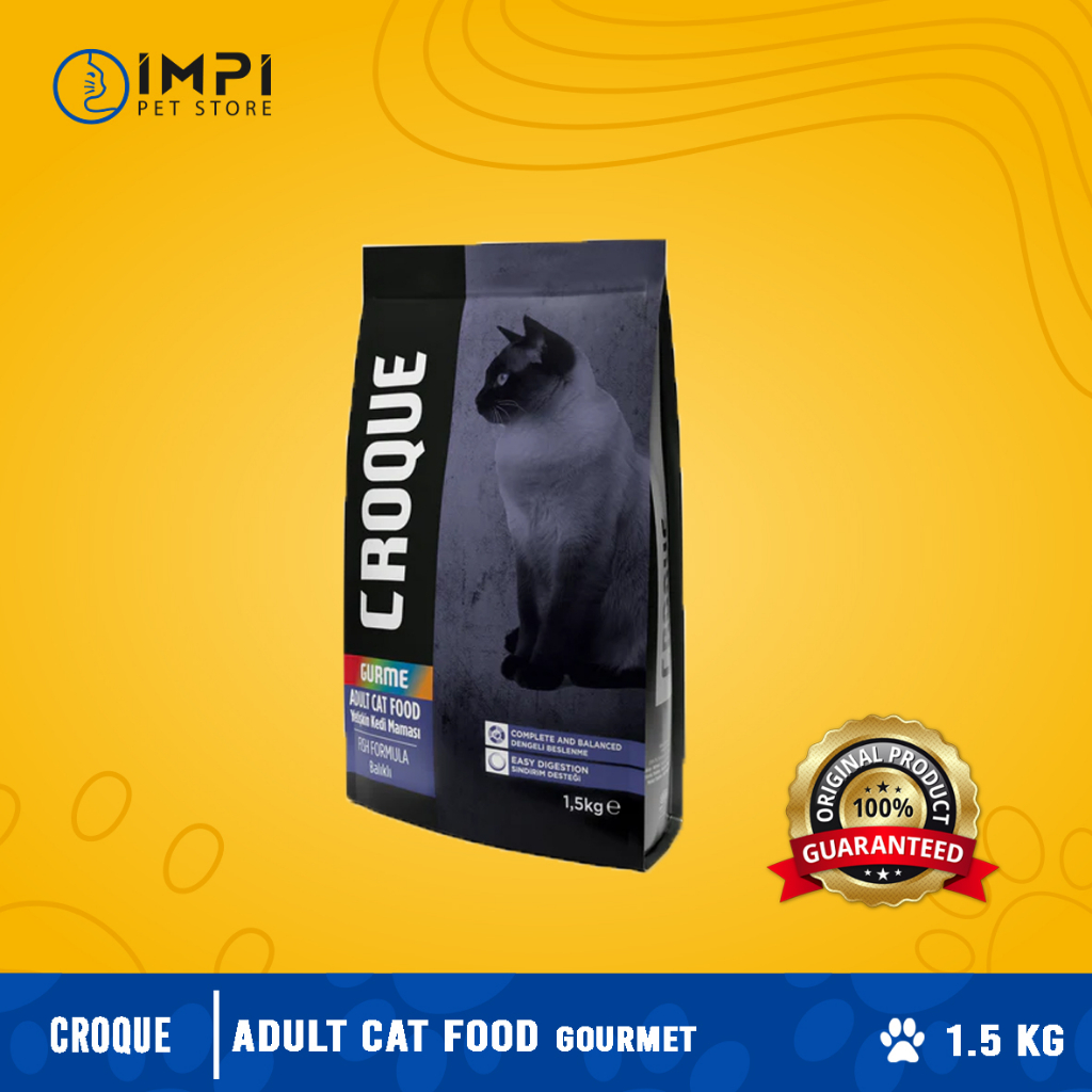 CROQUE Adult Cat Food Gourmet (1.5Kg) | Shopee Malaysia