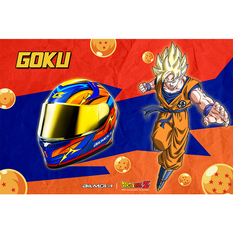 Goku Dragon Ball Motorcycle Helmet Bilmola Dragonball Motorcycle
