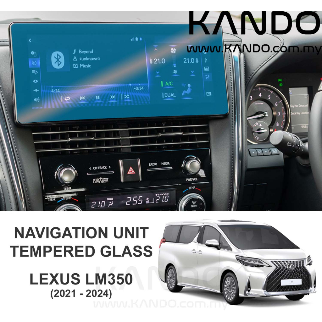 LEXUS LM 350 Tempered Glass Protector LEXUS LM 350 GPS Screen LEXUS LM ...