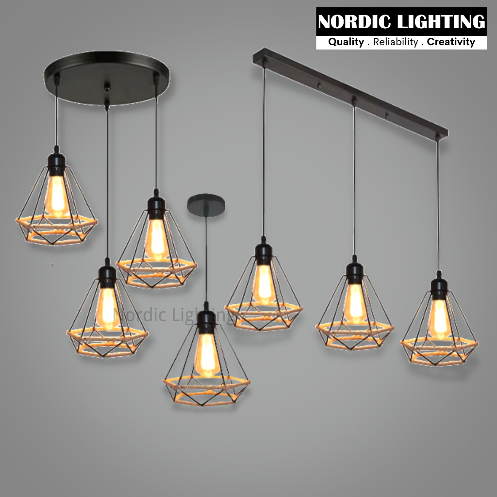 Visual Reference: Nordic Lighting Modern Loft Rope Pendant Light Home Decor Ceiling