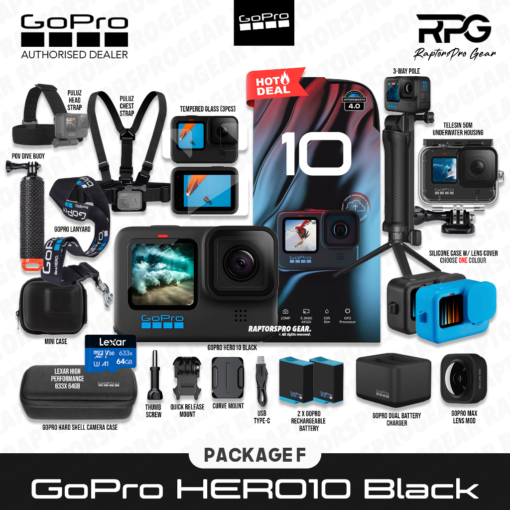 [READY STOCK] GoPro HERO9 Black / GoPro HERO10 Black 5.3K 20MP HyperSmooth Action Camera