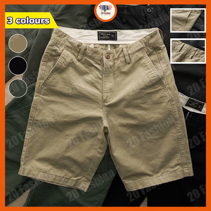 READY STOCK🇲🇾Men 100% Cotton cargo Men Short Pant Seluar Pendek Lelaki ...