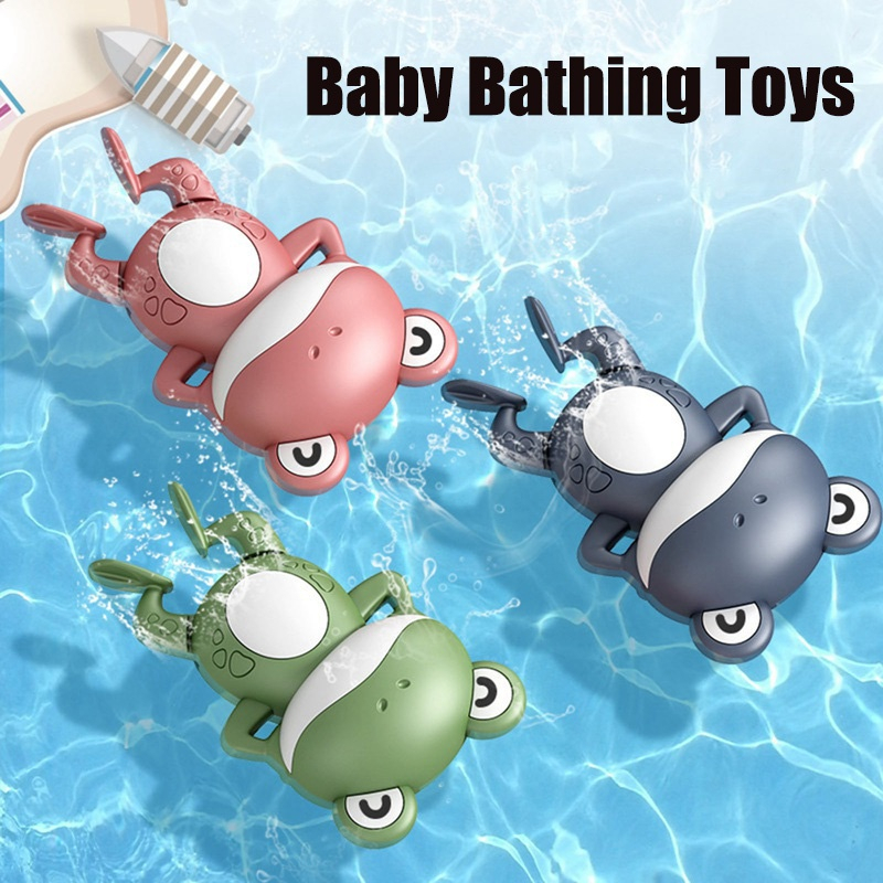 Windup Swimming Frog Bath Toy Cute Cartoon Water Toy/Swimming Pool