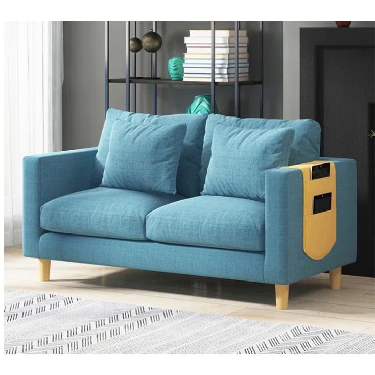 Nordic 2 Seater/1 Seater Sofa Chair Premium Cotton Linen Fabric Sofa