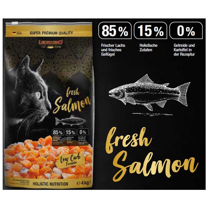 LEONARDO Cat Food 85 fresh Salmon 4Kg (All Life Stage) Shopee Malaysia