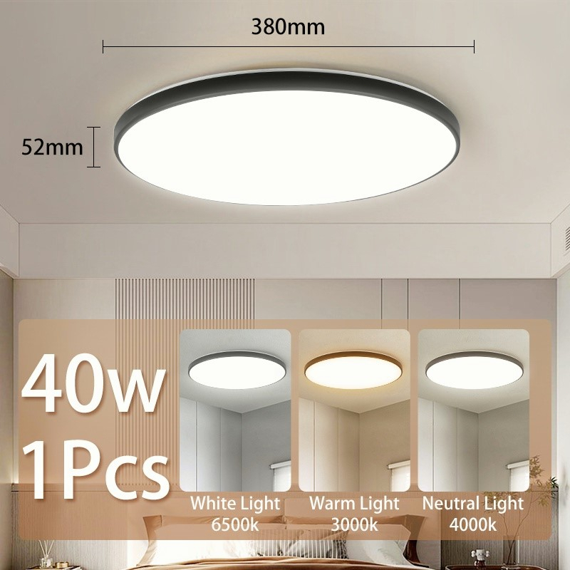 CANMEIAJI 3 Colour LED Ceiling Light Modern Ceiling Lamp 70/50W Siling ...