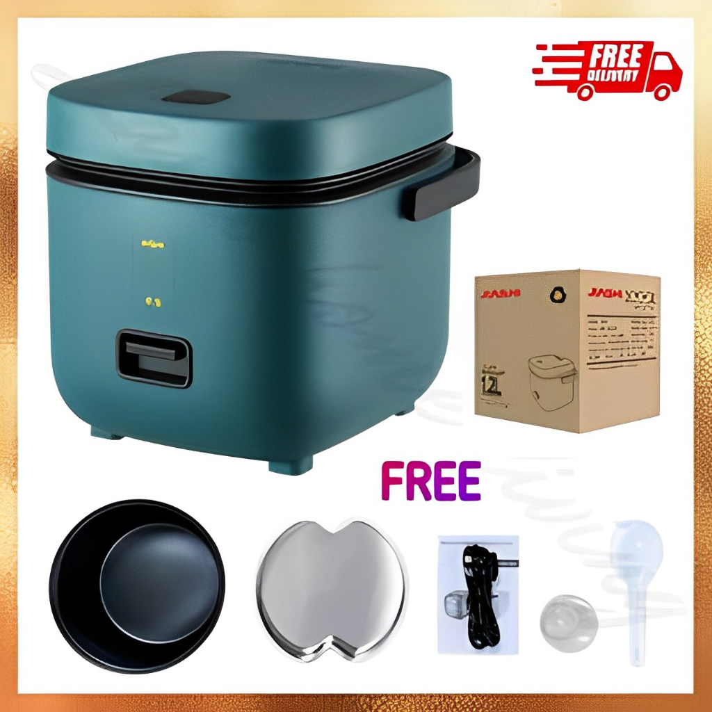 [3 Pin Plug] 1.2L Mini Rice Cooker Rice Cook Rice Cooker Small Cooking ...