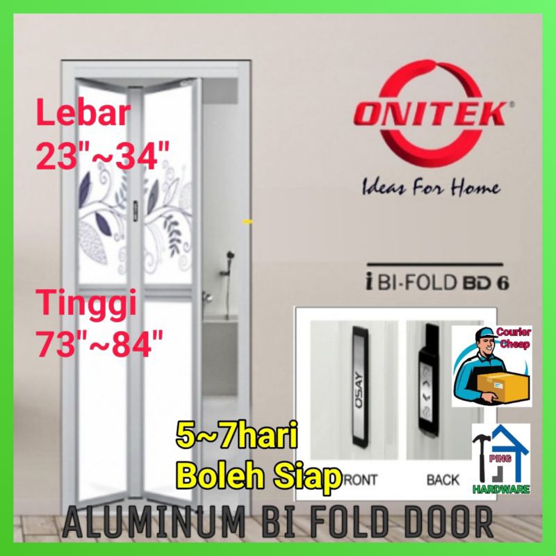 Toilet Bi Fold Door, Toilet Door, Aluminium Door, Folding Door, Bi Fold ...