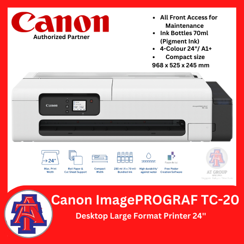 Canon imagePROGRAF TC-20 Large Format Printer TC 20 | Compact | 24'' A1 ...