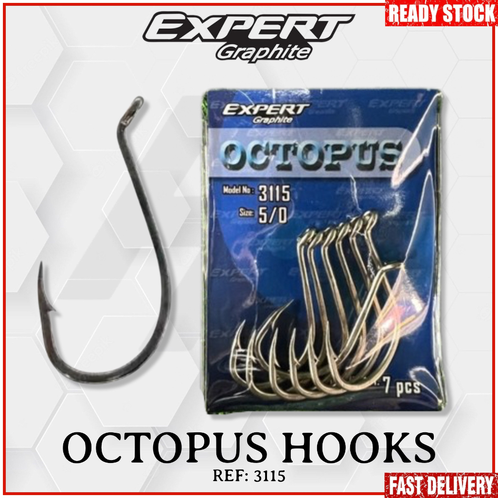 Expert Graphite Octopus Fishing Hook (Ref: 3115)
