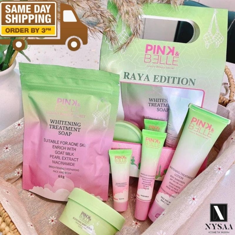 ORIGINAL HQ‼️ LIMITED ‼️ PINK AND BELLE SET RAYA EDITION (TRAVEL SET ...