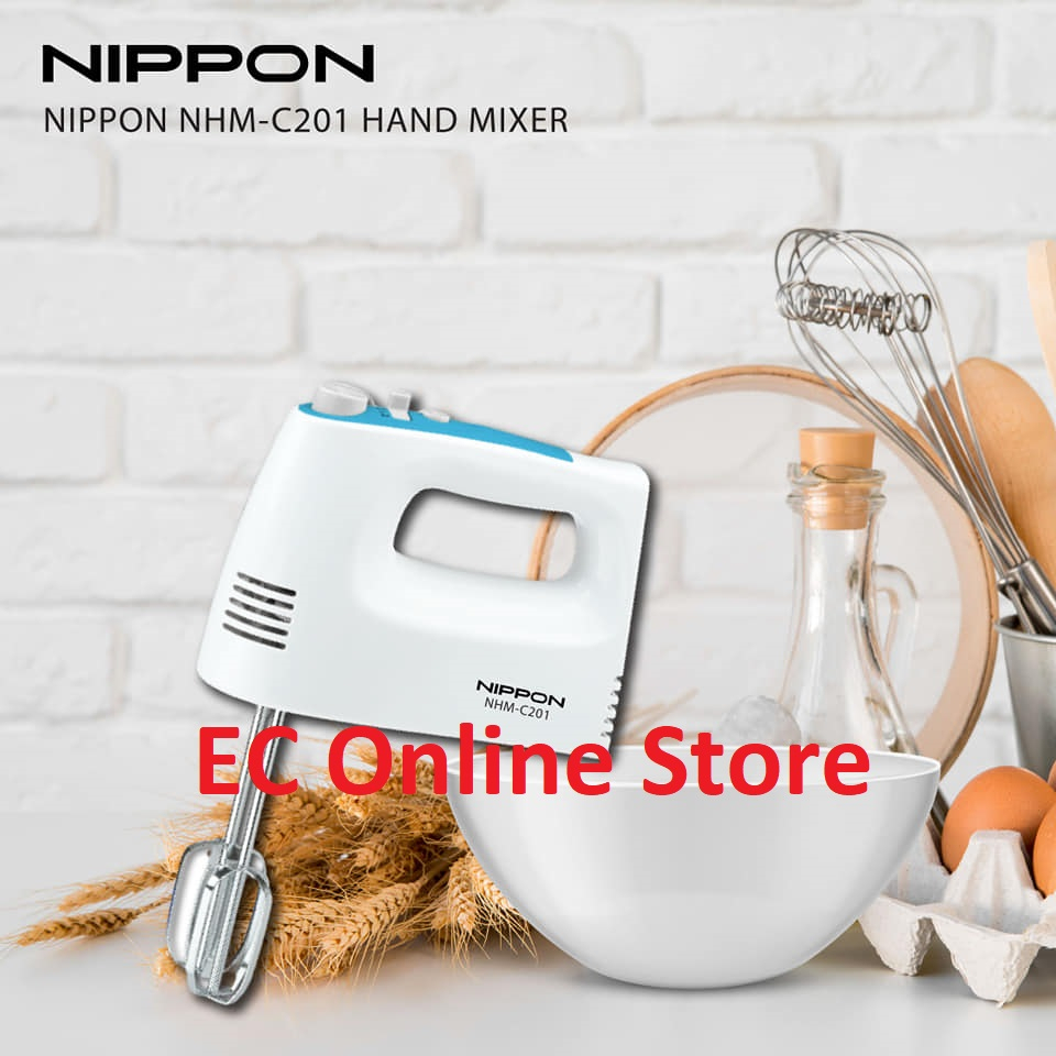 KHIND Hand Mixer HM300 / NIPPON Hand Mixer Egg Beater NHMC201 (5 Speed