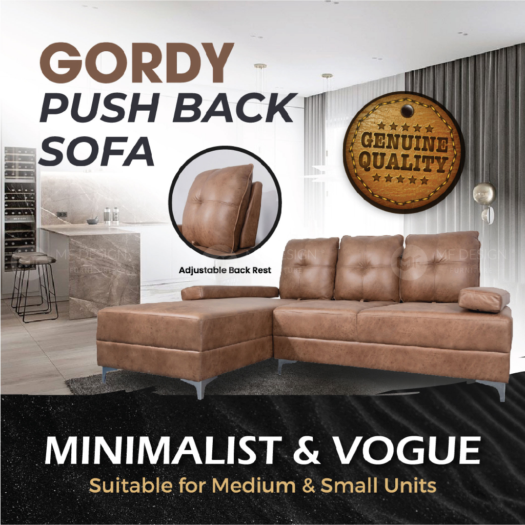 [FREE INSTALLATION] MF DESIGN GORDY LSHAPE SOFA 1 Seater/2 Seater/3