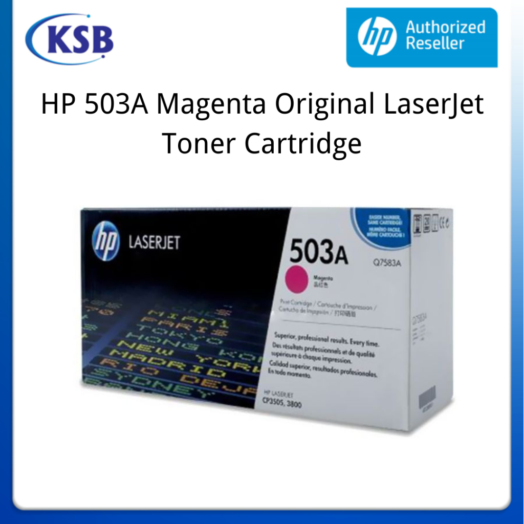 HP 503A Magenta Original LaserJet Toner Cartridge ( Q7583A ) (Expired ...