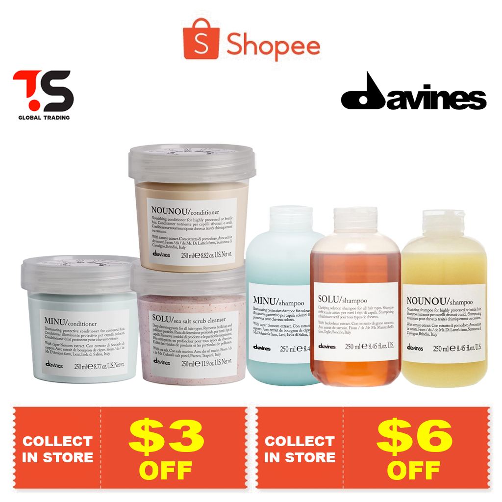 100 Authentic Local Seller! Davines Essential Minu / Nou Nou / Solu