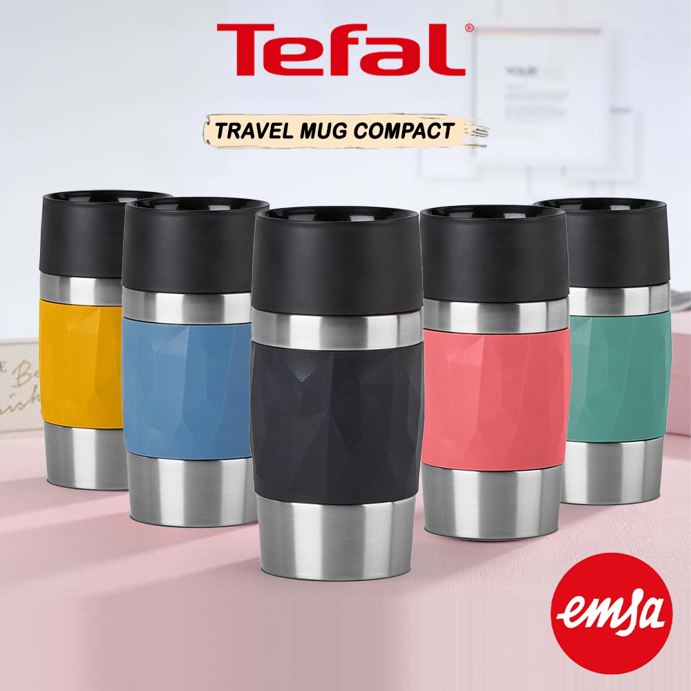 [ NEW ] Tefal Emsa Travel Mug With Heat Cold Resistant 0.3L Thermal Cup