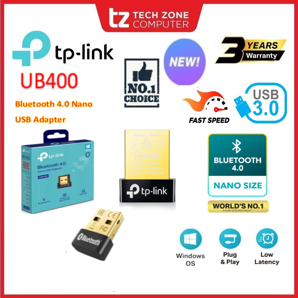 TP-Link UB400 Bluetooth 4.0 Nano USB Adapter Ultra-small performance  Windows 10