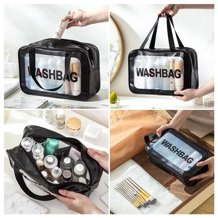 Korea Cosmetics Bag Toiletry Bag,Translucent Travel Bag Waterproof