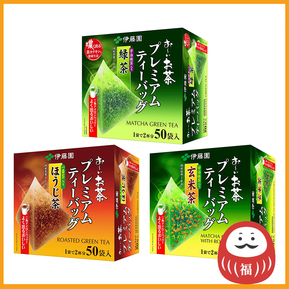ITO EN Oi Ocha Premium Tea Bags - Matcha Green Tea/Roasted Green Tea ...