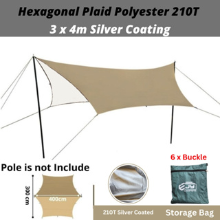 Free gift 💥 Flysheet camping waterproof set Camping sliver coated