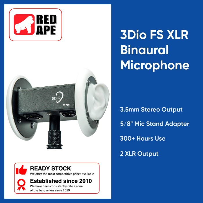 Asmr Mic 3Dio FS Pro II Free Space Binaural Microphone DPA