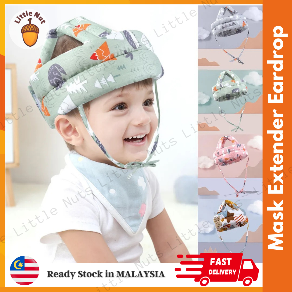 Baby Head Protection Adjustable Soft Safety Baby Helmet Walk Safety ...