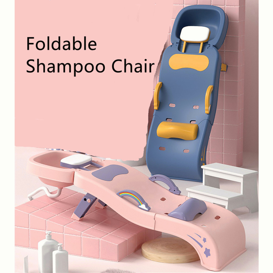 Cribs Children Shampoo Chair Foldable Hair Washing Artifact Male and