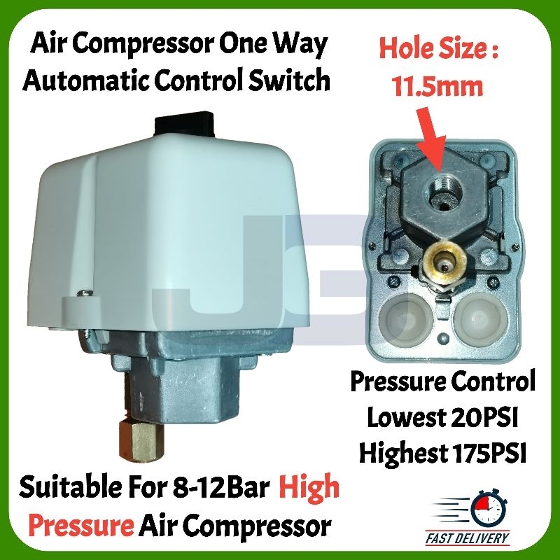 Air Compressor 1 Way / One Way Automatic Pressure Control Switch ...