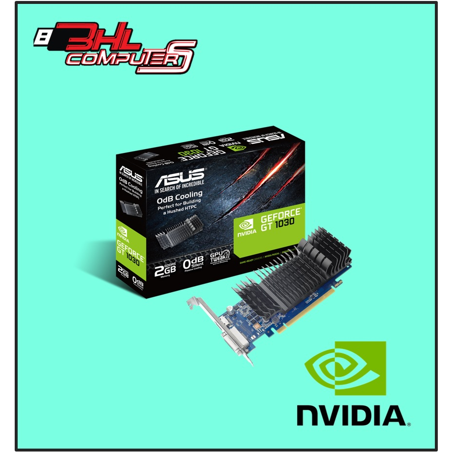 ASUS NVIDIA GEFORCE GT1030SL2GBRK LOW PROFILE GRAPHIC CARD (HDMI,DVI
