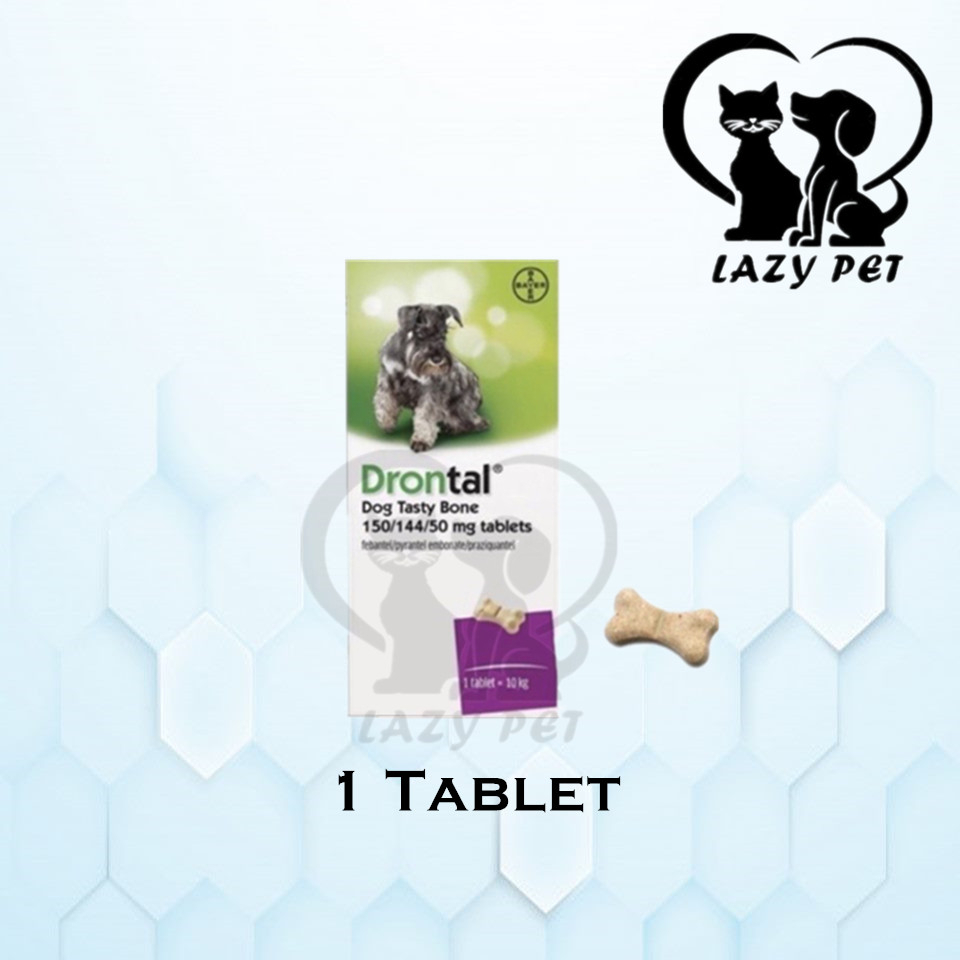 Bayer Elanco Drontal Dog Tasty Bone Flavour Tablets Deworm Tablet