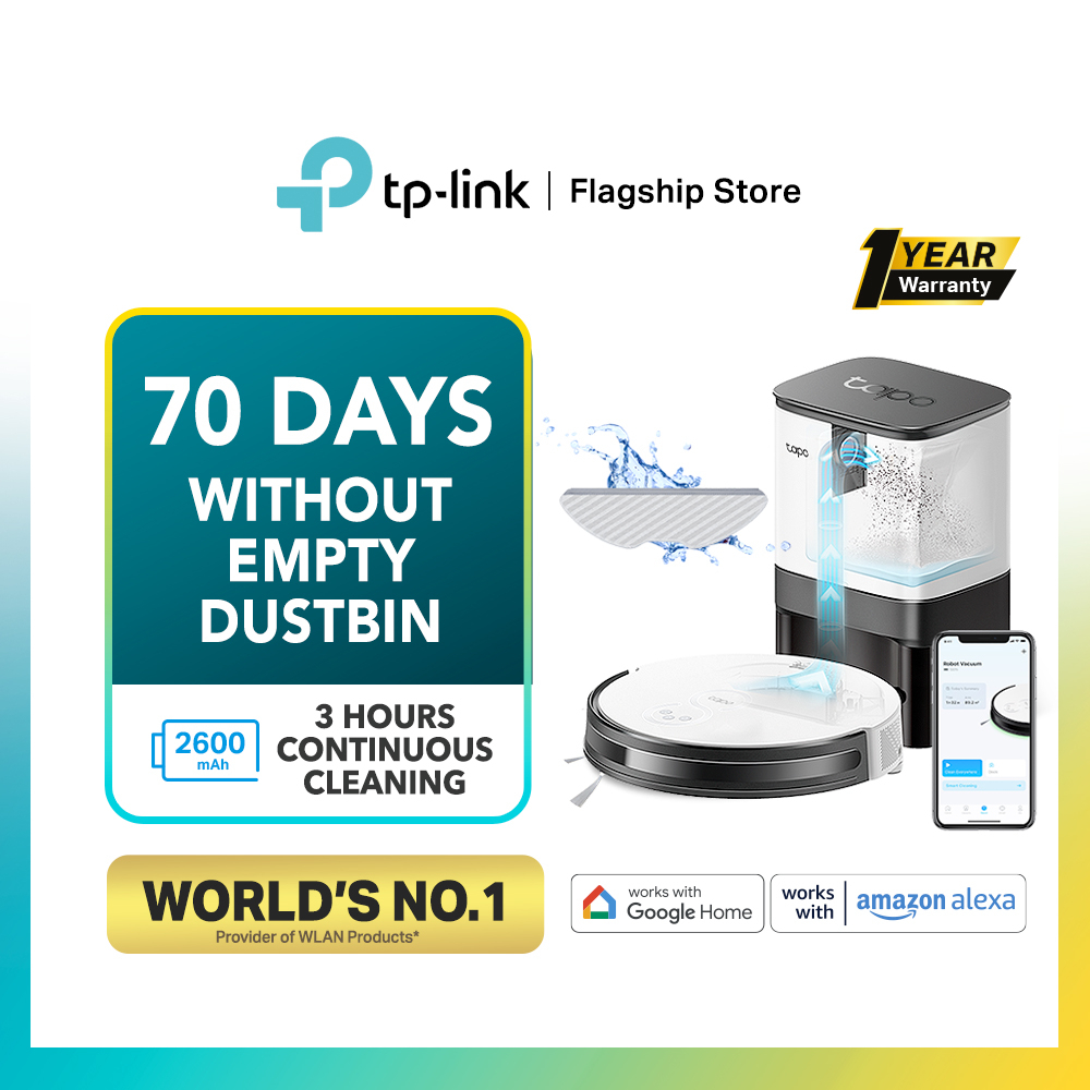 TPLink Robot Vacuum Cleaner & Mop Tapo RV10 / RV10 Plus Smart Auto