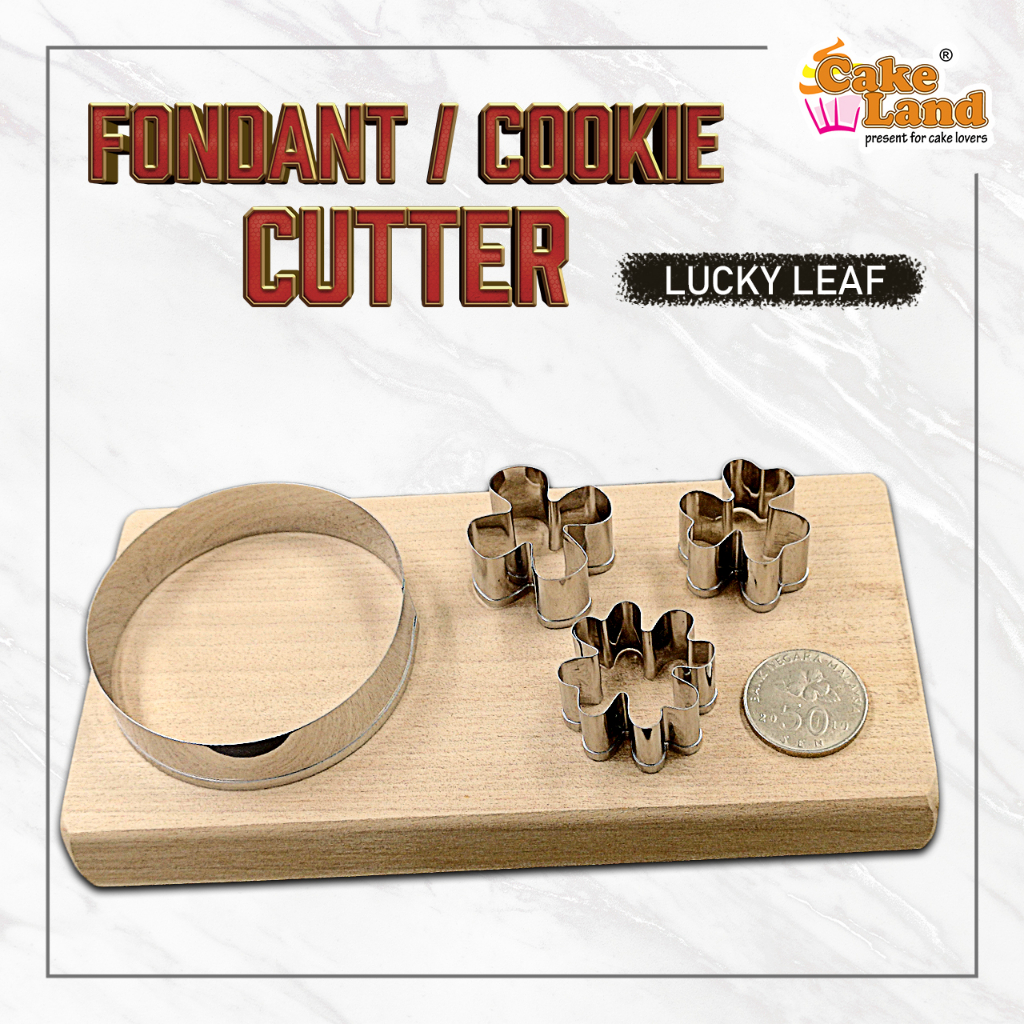 CAKE LAND Stainless Steel Cookie Cutter - Lucky Leaf | Shopee Malaysia