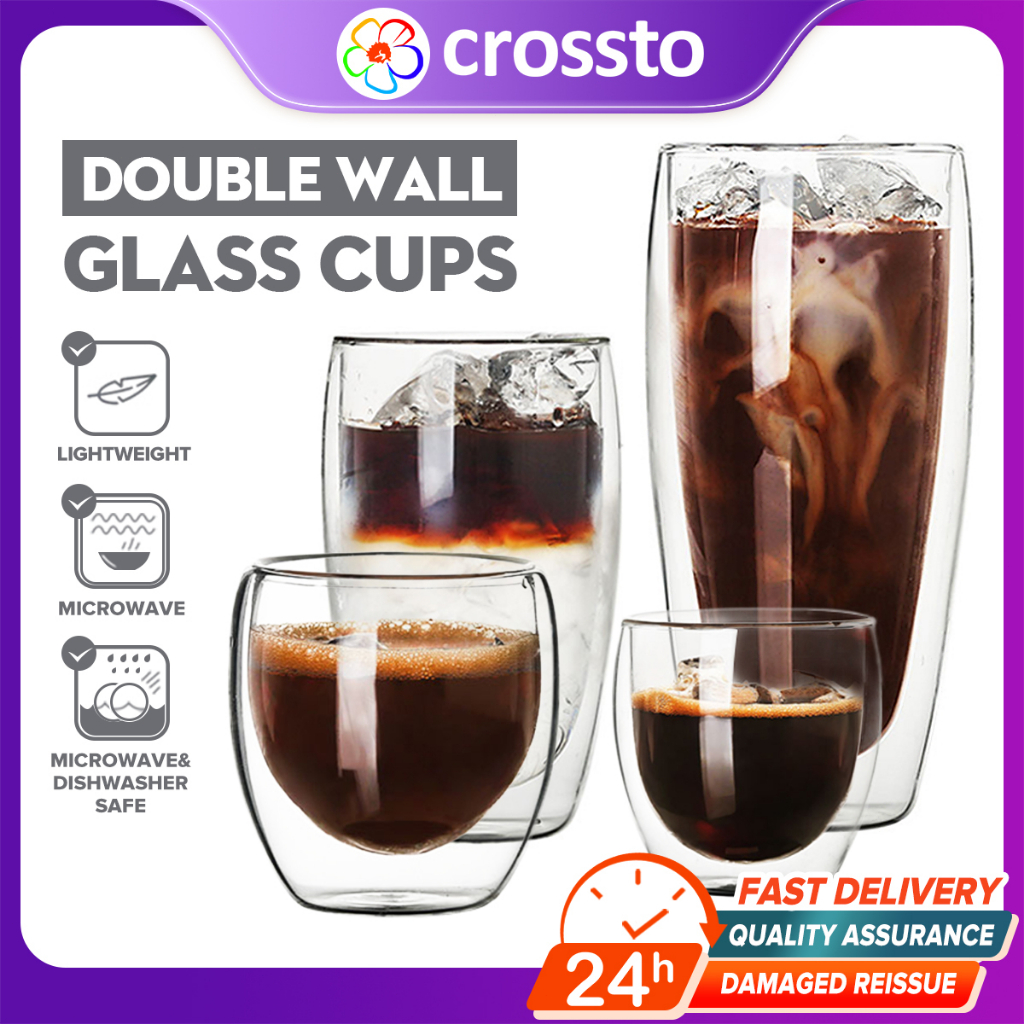 400ml/540ml Glass Coffee Cup Iced Americano Juice Cola Mug Heat-Resistant  Espresso Cups Home Microwaves