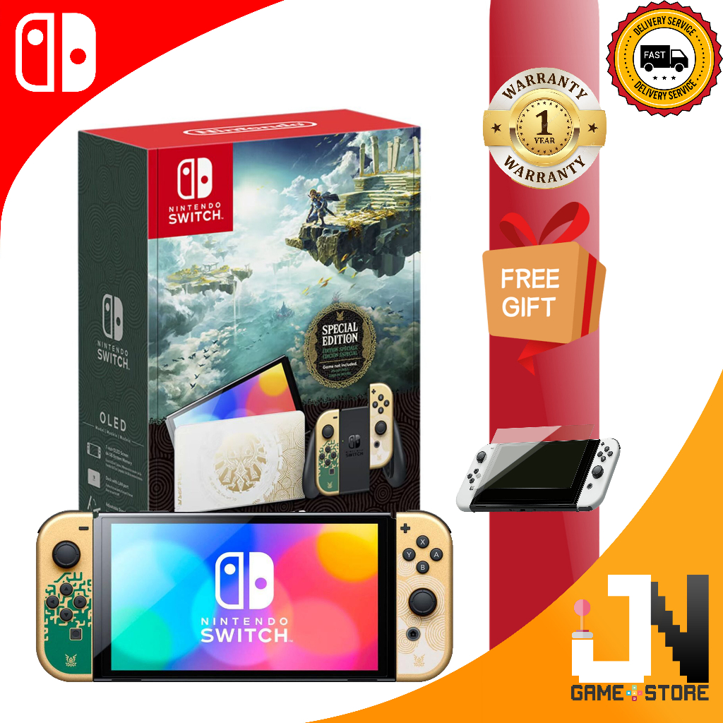 Nintendo Switch Oled White   Neon   Zelda Tears Of Kingdom   Pokemon 