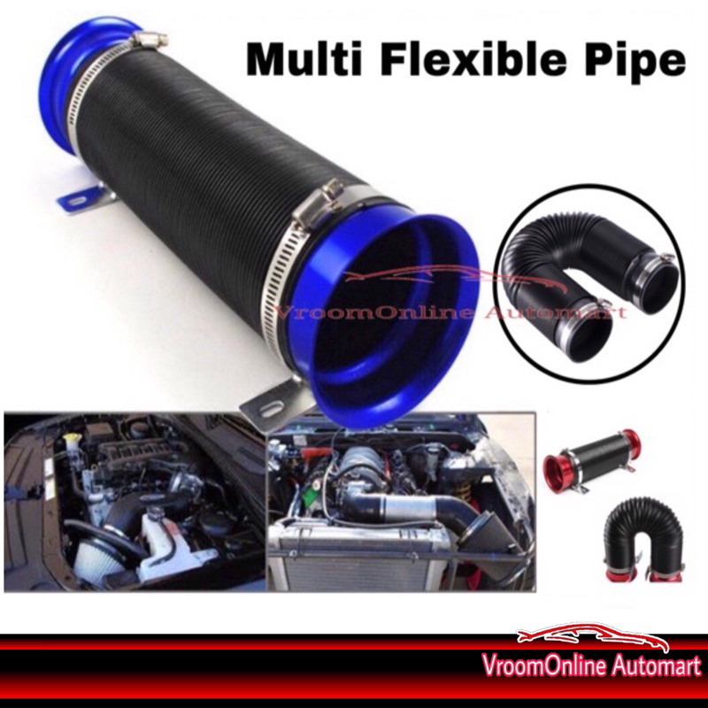 3" Adjustable Multi Flexible RAM/COLD Air Intake Turbo Pipe Inlet Duct
