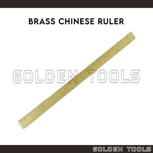 Brass Chinese Ruler Pembaris With mm unit & Chinese Unit of Measurement ...