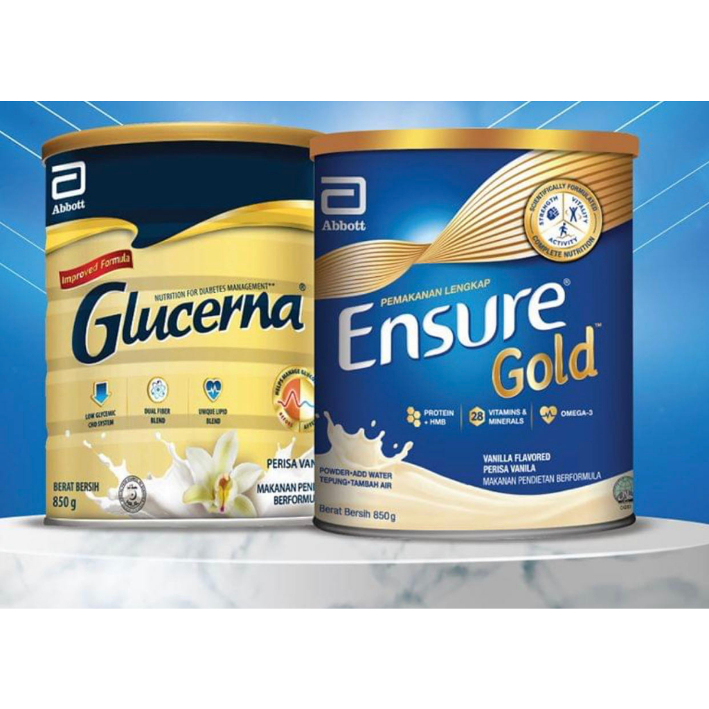 abbott Ensure gold/Glucerna powder wheat/vanilla 400g Shopee Malaysia