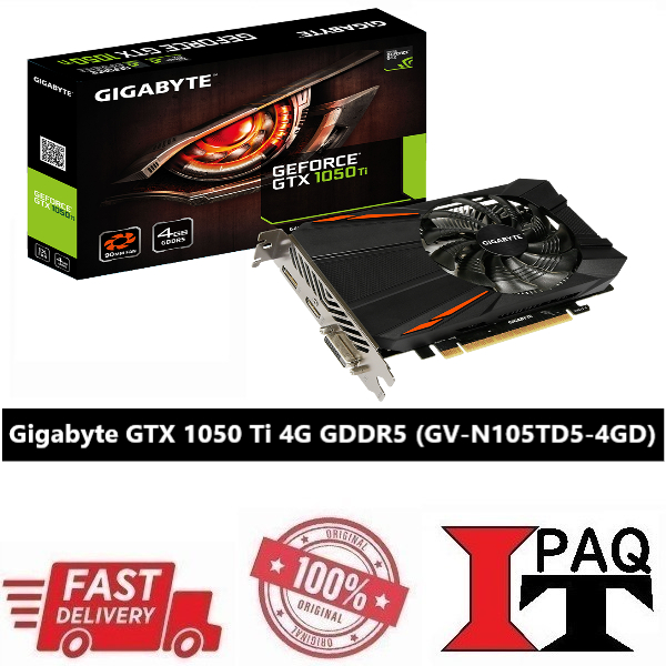 Tarjeta De Video Nvidia Gigabyte GeForce 10 Series GTX 1050 Ti GV N105twf2oc 4gd Oc Edition 4gb