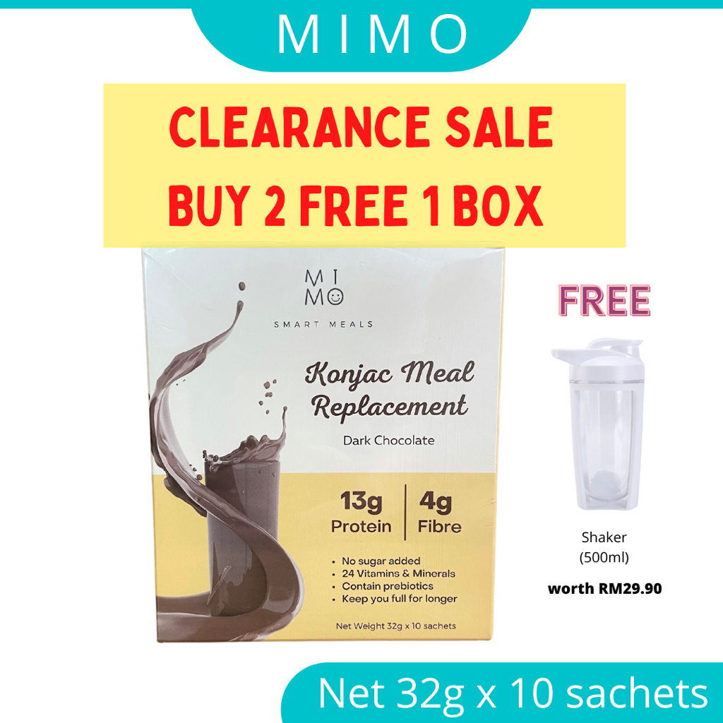 MIMO Konjac Meal Replacement Shake Dark Chocolate Protein Drink Healthy