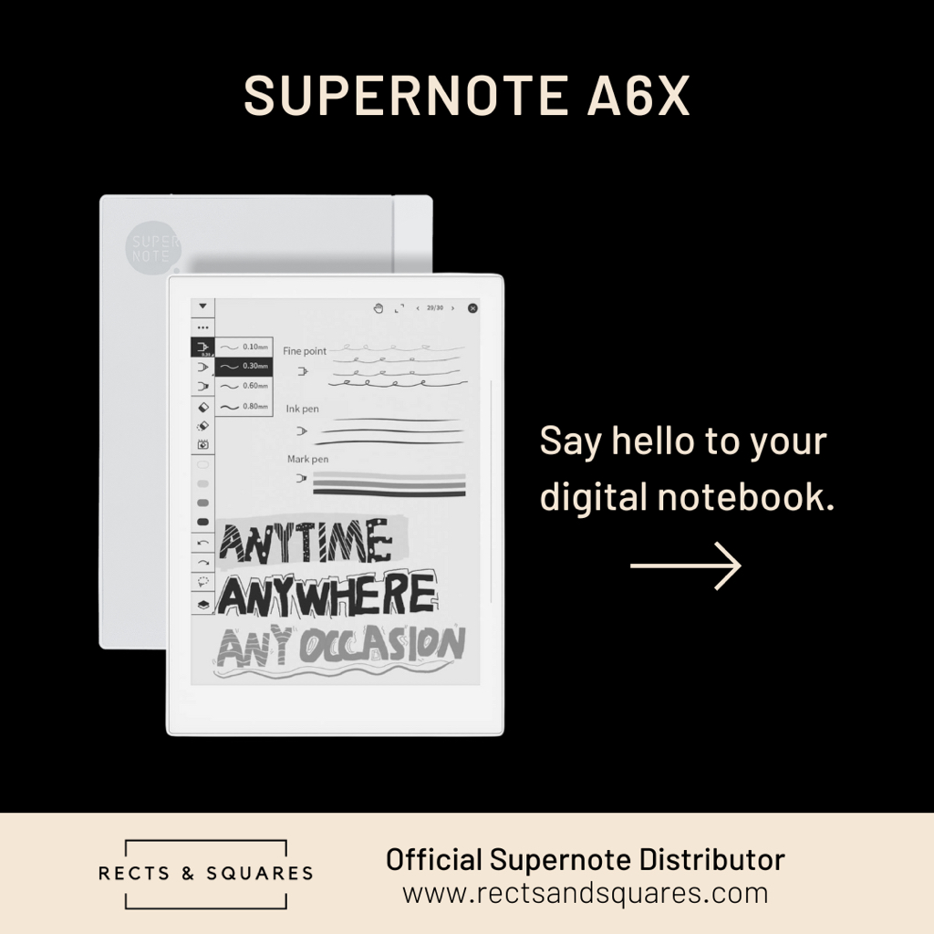 Supernote A6X (Device Only) Digital Notebook (excellent for reading