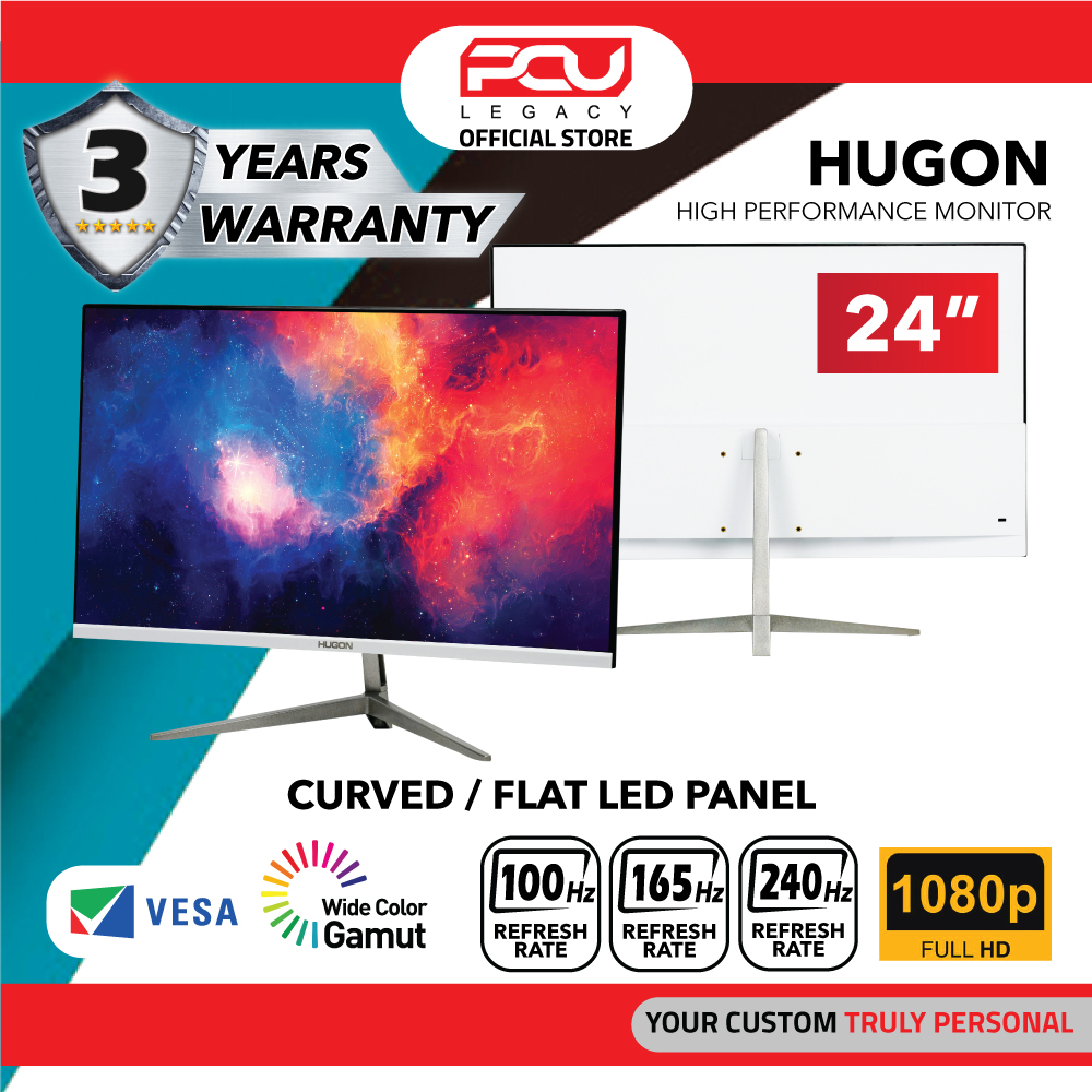 HUGON 24 INCH CURVED 100Hz | 165Hz | 240Hz 1MS IPS FULL HD MONITOR ...