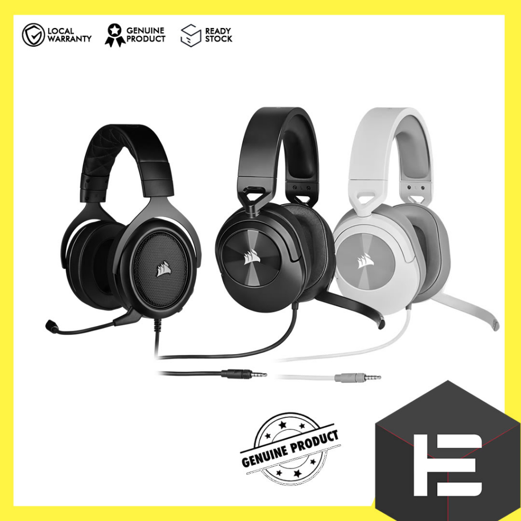 CORSAIR Hs50 PRO / Hs55 Stereo Gaming Headset Carbon , Green , Blue