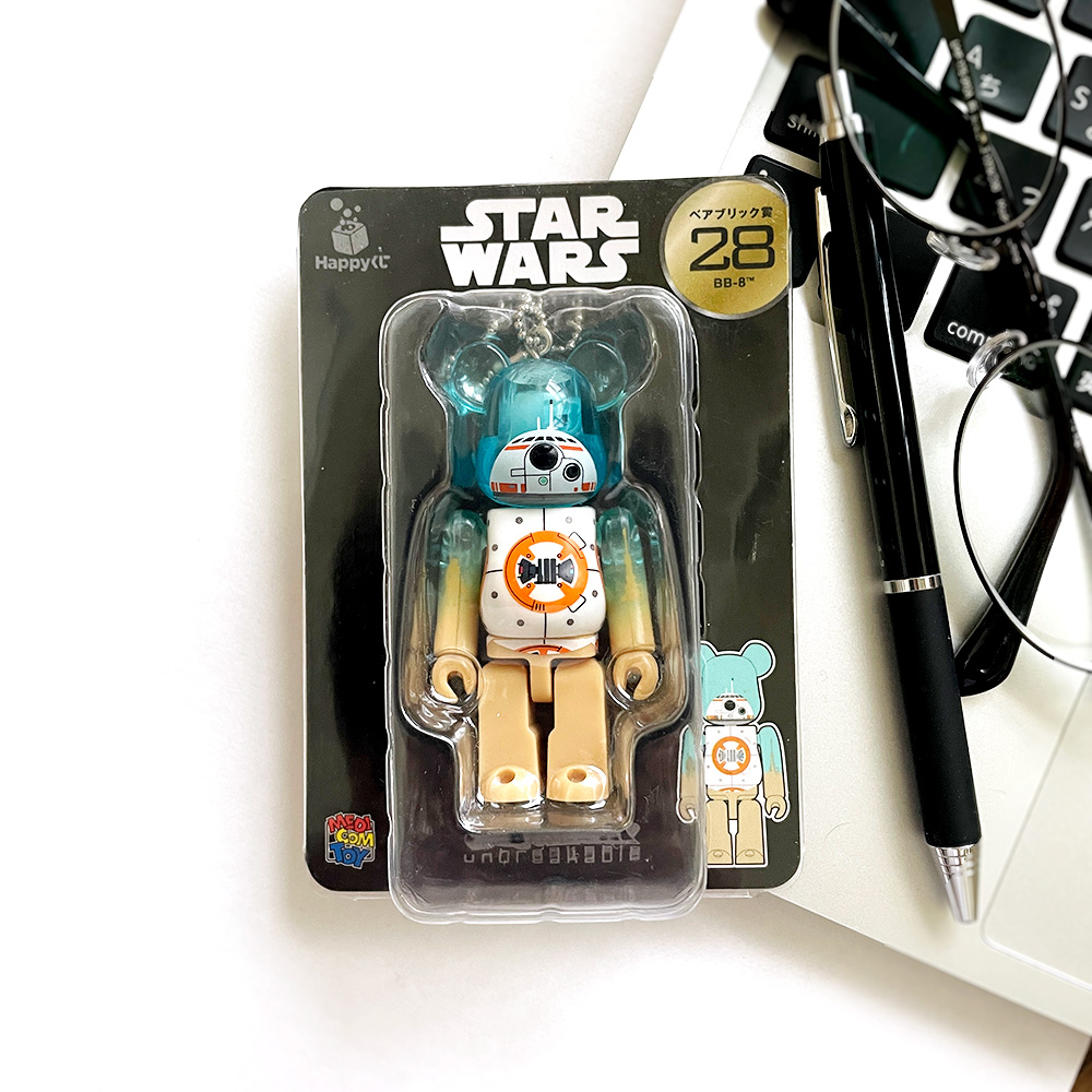 Medicom Toy Bearbrick Be@brick Star Wars Happy Kuji BB-8 100% Bearbrick ...