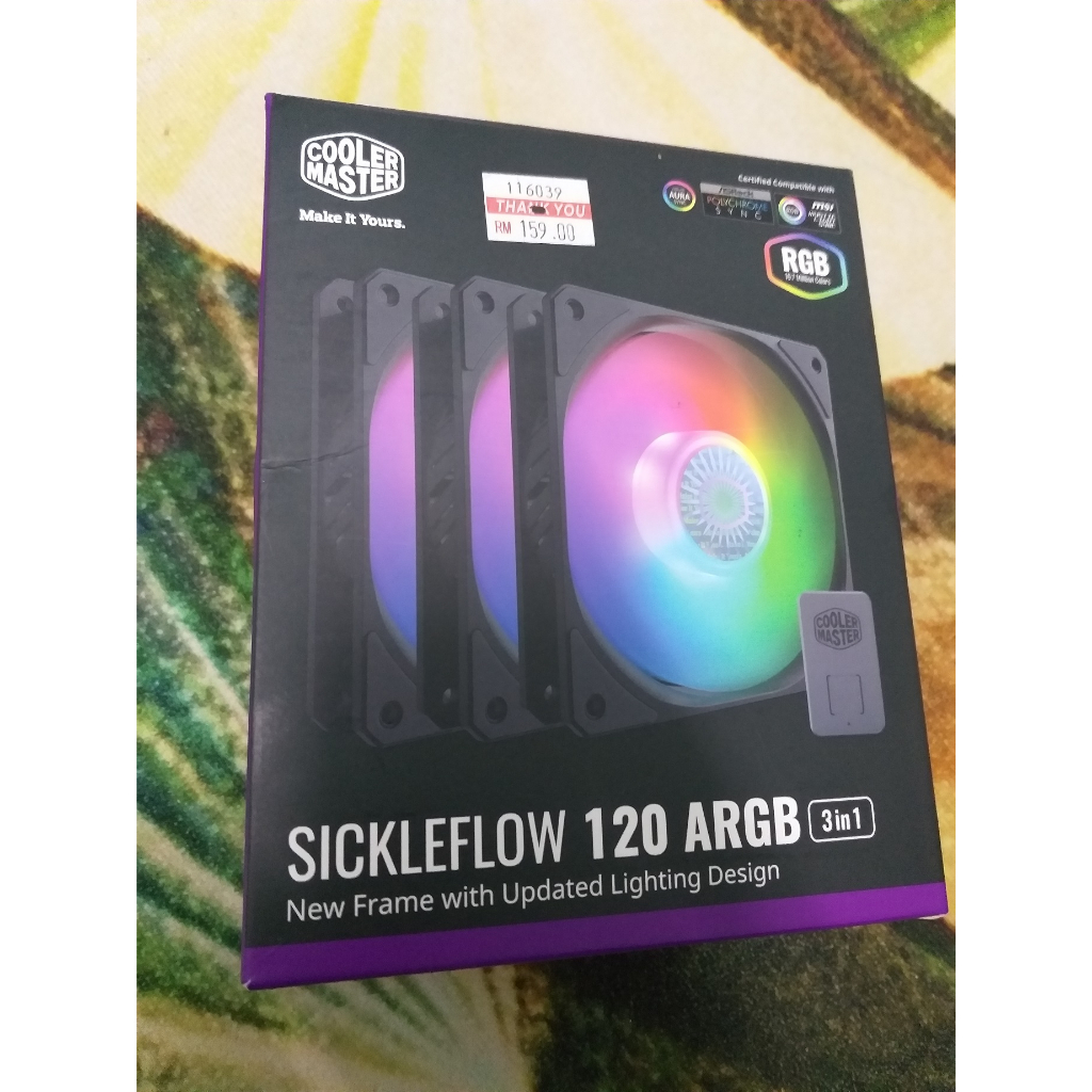 Cooler Master SickleFlow 120 ARGB PC Fans 3 in 1 | Shopee Malaysia