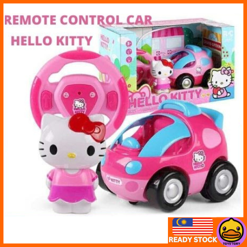 Pink Hello Kitty Remote Control Car with Music and Flashing LED ...