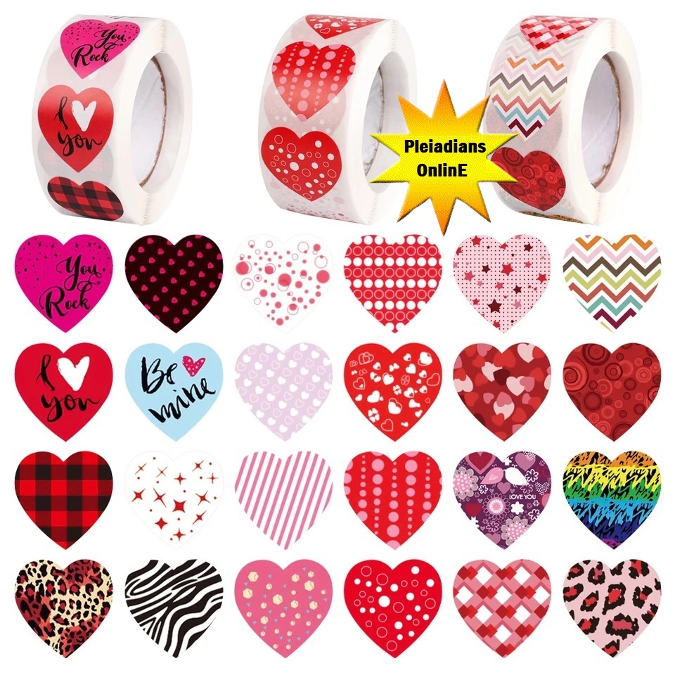 HOMIEE Love Heart Shaped Label Sticker Scrapbooking Gift Packaging Seal ...